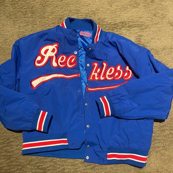Team Reckless Oversized Baseball Jacket - Picture 4 of 6